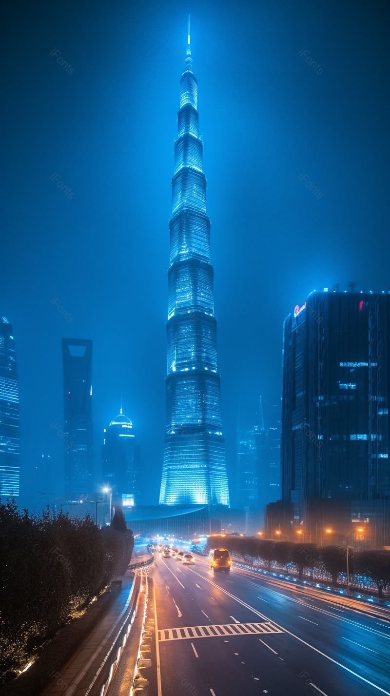 夜景城市街道建筑实拍图,高清,摄影图,摄影图片,图片大全,摄影图免费下载